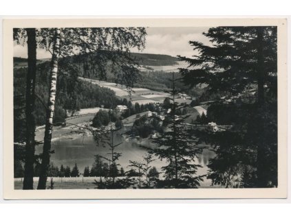 71 - Vsetínsko, Bystřička, Údolní přehrada a okolí, cca 1935