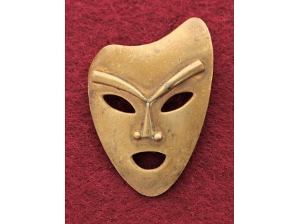 ČSR, pamětní divadelnický odznak Múza, zavírací jehla, stav 1/1