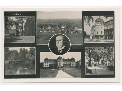 27 - Kladensko, Lány, 7 - mi záběr letního sídla prezidenta Masaryka, cca 1930