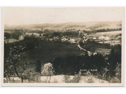 47 - Plzeňsko, Plasy, celkový pohled, cca 1927