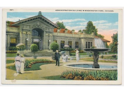 USA, Chicago, Administration building in Washington Park, cca 1924