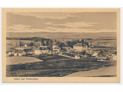 17 - Havlíčkobrodsko, Libice nad Doubravou, celkový pohled, cca 1930