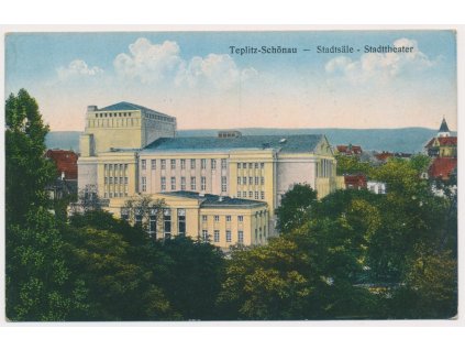 65 - Teplice, Teplitz - Schönau, Stadttheater, cca 1930