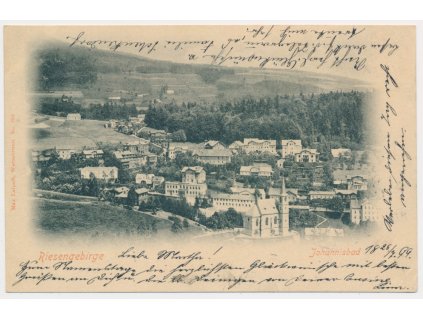 66 - Trutnovsko, Janské Lázně, Johannisbad, celkový pohled, cca 1899