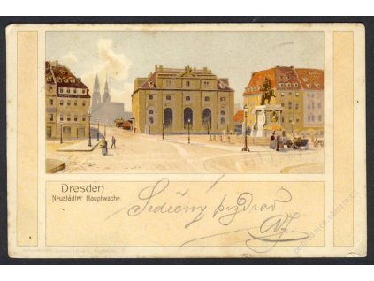 Deutschland, Dresden, Neustädter Hauptwache, cca 1902