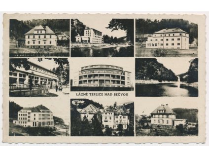 53 - Přerovsko, Teplice nad Bečvou, 9 - ti záběr s dominantami města, cca 1938