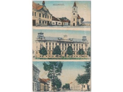 64 - Táborsko, Mezimostí, 3 - záběr dominant města, cca 1921