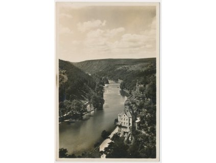 74 - Znojmo, partie u řeky Dyje, cca 1935