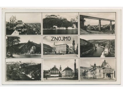 74 - Znojmo, 9 - ti záběr s dominantami města, cca 1937