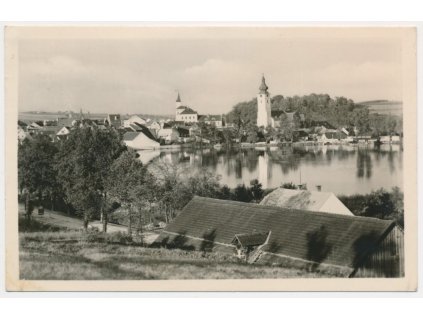 48 - Prachaticko, Netolice, celkový pohled, cca 1950