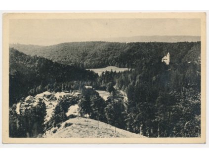 70 - Orlickoústecko, Litice nad Orlicí, celkový pohled, cca 1949