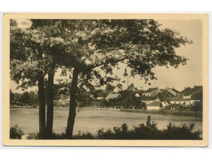 64 - Táborsko, Veselí nad Lužnicí, pohled na město, cca 1960