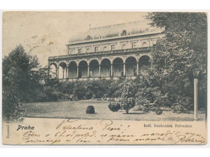 49 - Praha, Královský letohrádek Belvedere, cca 1904