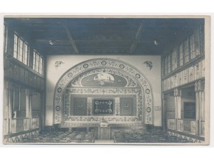 73 - Zlínsko, Vizovice, dvorana Sokolovny, cca 1937