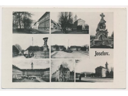38 – Náchodsko, Josefov, 8 - mi záběr s dominantami  města, cca 1945