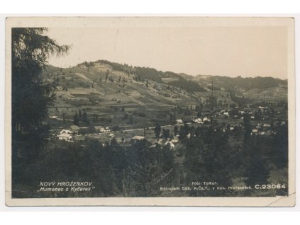 71 - Vsetínsko, Nový Hrozenkov, Humenec, celkový pohled, cca 1955