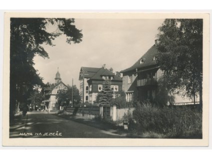 11 - Českolipsko, Hamr na Jezeře, partie z obce, cca 1940