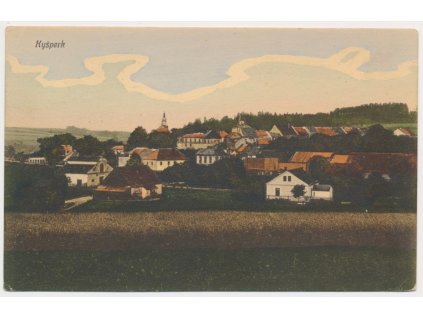 70 - Orlickoústecko, Kyšperk, Letohrad, celkový pohled, cca 1917