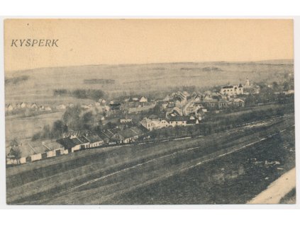 70 - Orlickoústecko, Kyšperk, Letohrad, celkový pohled na město, cca 1928