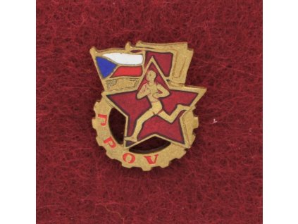 ČSSR, výkonnostní odznak PPOV, zavírací jehla, stav 1/1