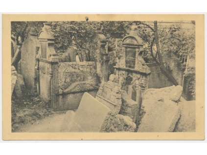 49 - Praha, starý židovský hřbitov, Nakl. K. Bellmann, cca 1910