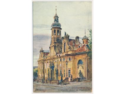 49 - Praha, Loretánský chrám na Hradčanech, Nakl. F. J. Jedlička, cca 1920