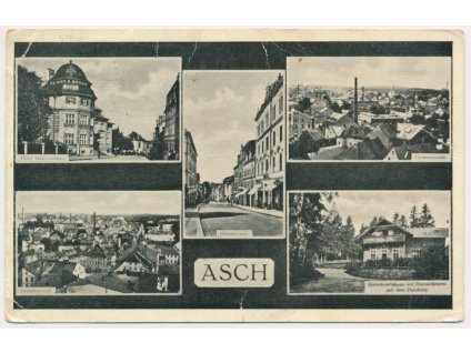 08 - Chebsko, Aš, 5 - ti záběr s dominantami města, cca 1933