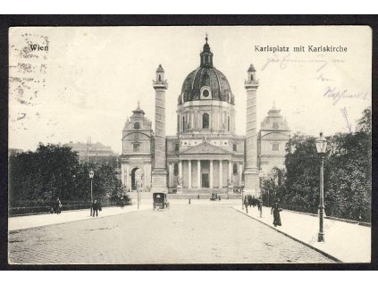 Österreich, Wien, Karlsplatz mit Karlskirche, cca 1915