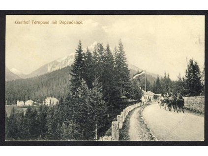 Österreich, Gasthof Fernpass mit Dependance, cca 1910