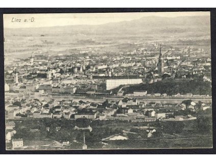 Österreich, Linz a. D., Totalansicht, cca 1913