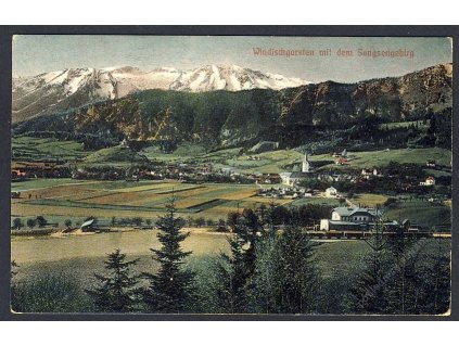 Österreich, Windischgarsten mit dem Sengsengebirg, cca 1908