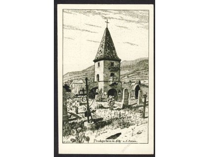 Österreich, Wachau, Predigtturm in Spitz a. d. Donau, cca 1910