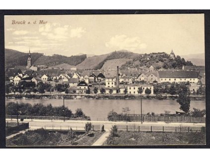 Österreich, Bruck a. d. Mur, Totalansicht, cca 1910