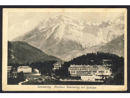Österreich, Semmering, Kurhaus, Semmering mit Raxalpe, cca 1918
