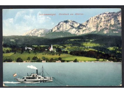 Österreich, Salzkammergut, Steinbach am Attersee, cca 1918