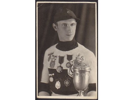 Automobilový závodník (?), cca 1920