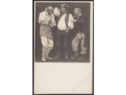 Ateliérové foto, Ochotníci, Vlasák, České Budějovice, cca 1920