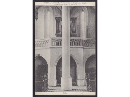 49 - Praha, kostel P. P. Karmelitánů Bosých na slupi, chór, cca 1910