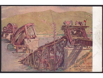 Vlček: Most přes řeku Onon, cca 1920