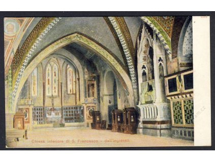 Italien, Chiesa inferiore di S. Francesco, cca 1900