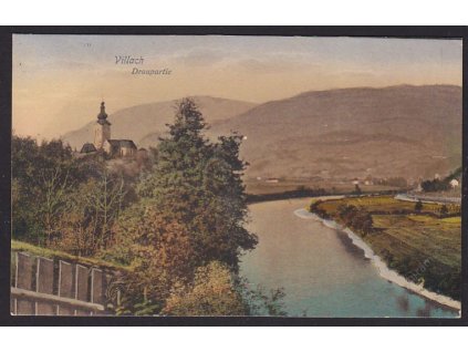 Austria, Carinthia, Villach, by river Drava, cca 1915