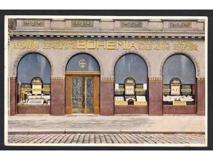 49-Praha, Bohemia - akciová banka v Praze na Příkopech, cca 1925