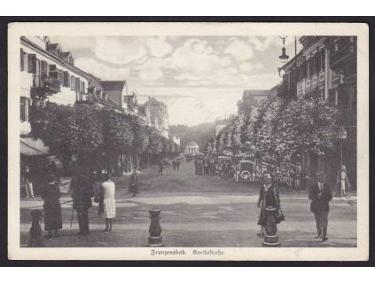 08 - Chebsko, Františkovy Lázně, Goethova třída, Dotisk zakázán, cca 1930