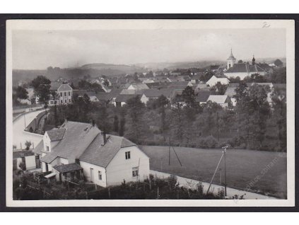 64 - Táborsko, Sezimovo Ústí, Celkový pohled, Grafo Čuda, cca 1945