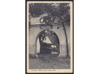 15-Domažlicko, Chodsko, Újezd, Kozinův statek, cca 1933