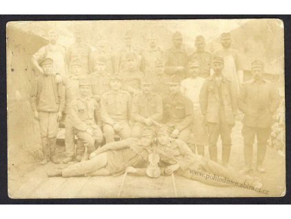 Vojenské skupinové foto v Panzendorfu, ca 1917