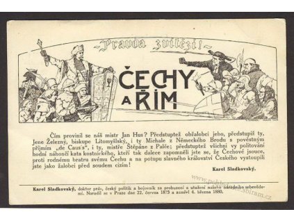 Propaganda, Čechy a Řím, ca 1920
