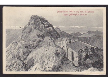 Germany, Bavarian Apls, Watzmann with Hocheck and Mittelspitze, cca 1910