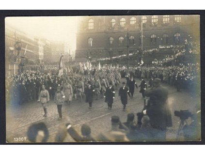 Příjezd TGM do Prahy, Pragaphot č.n. 13007, ca 1919
