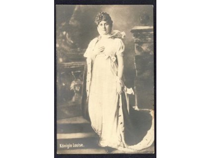 Fotopohlednice a la pruská  královna Louisa, ca 1900